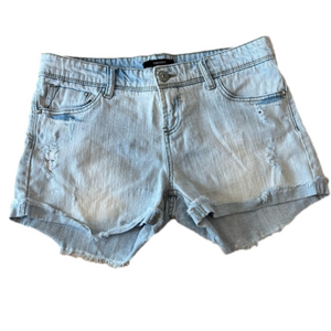 Forever 21 Distressed light wash Frayed Jean Shorts size 28